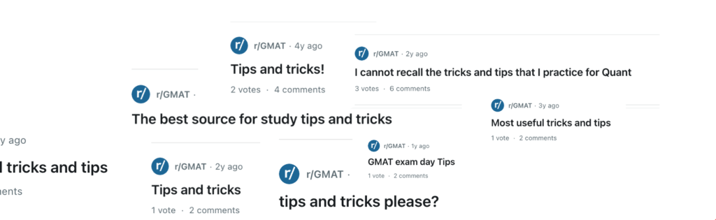 gmat tips and tricks